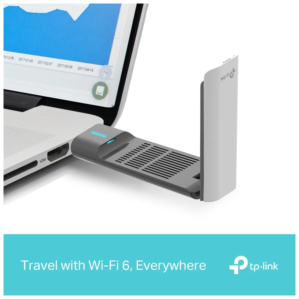 TP-LINK Archer TX50UH, AX3000 Yüksek Performanslı, Dual Band, WiFi 6, Kablosuz USB3.0 Adaptör