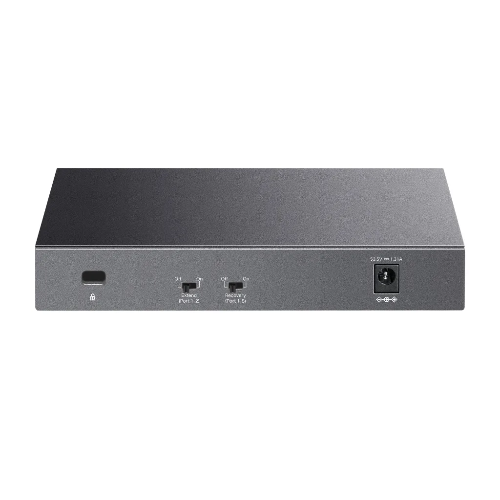 TP-LINK LS108GP, Green Tech, 8 Port GigaBit, PoE 62W, Yönetilemez, Metal Kasalı Switch