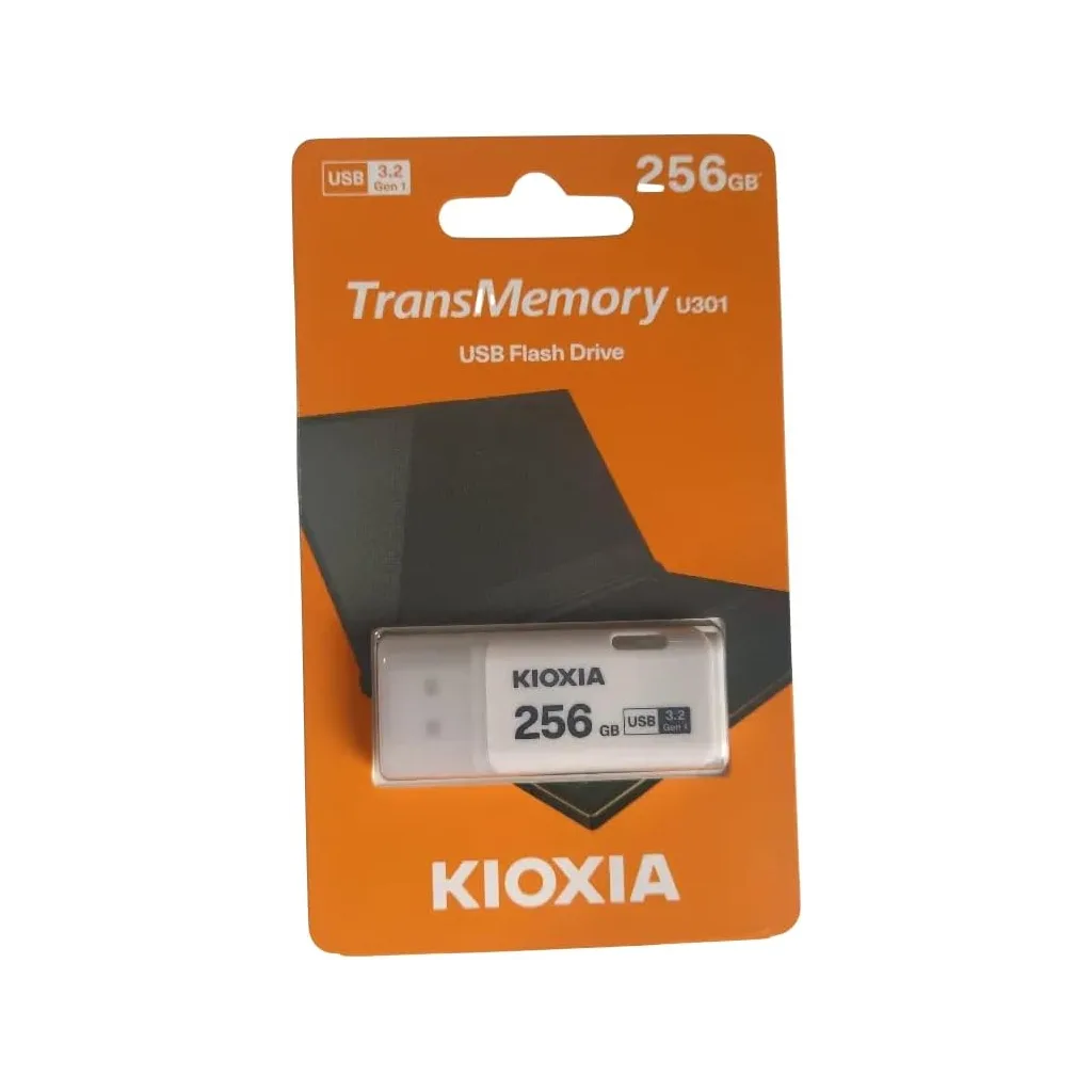KIOXIA U301W 256GB USB 3.2 Gen1 TransMemory Flash Disk (Beyaz)