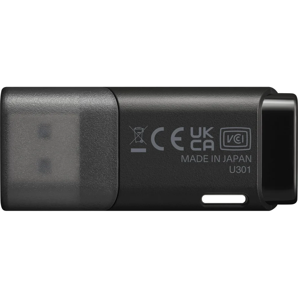 KIOXIA U301K 128GB USB 3.2 Gen1 TransMemory Flash Disk (Siyah)
