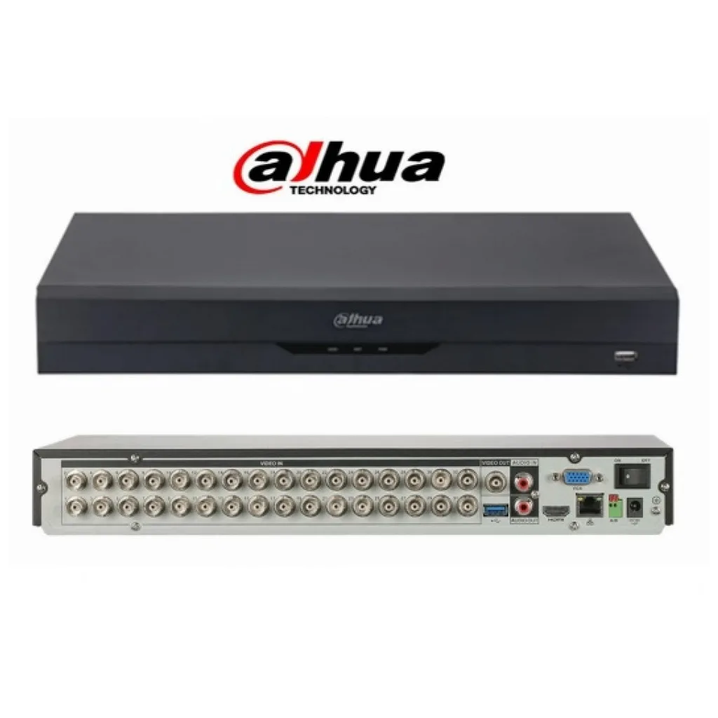 DAHUA XVR4232AN-I, 32Kanal, 2Mpix, H265+, 2 HDD Desteği, 5in1 DVR Cihazı