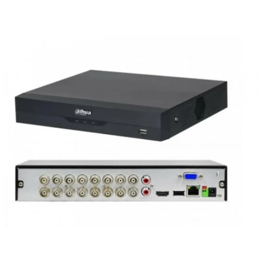 DAHUA XVR5116HS-5M-I3, 16 Kanal, 5Mpix H265+, 1 HDD, 5in1 DVR Cihazı