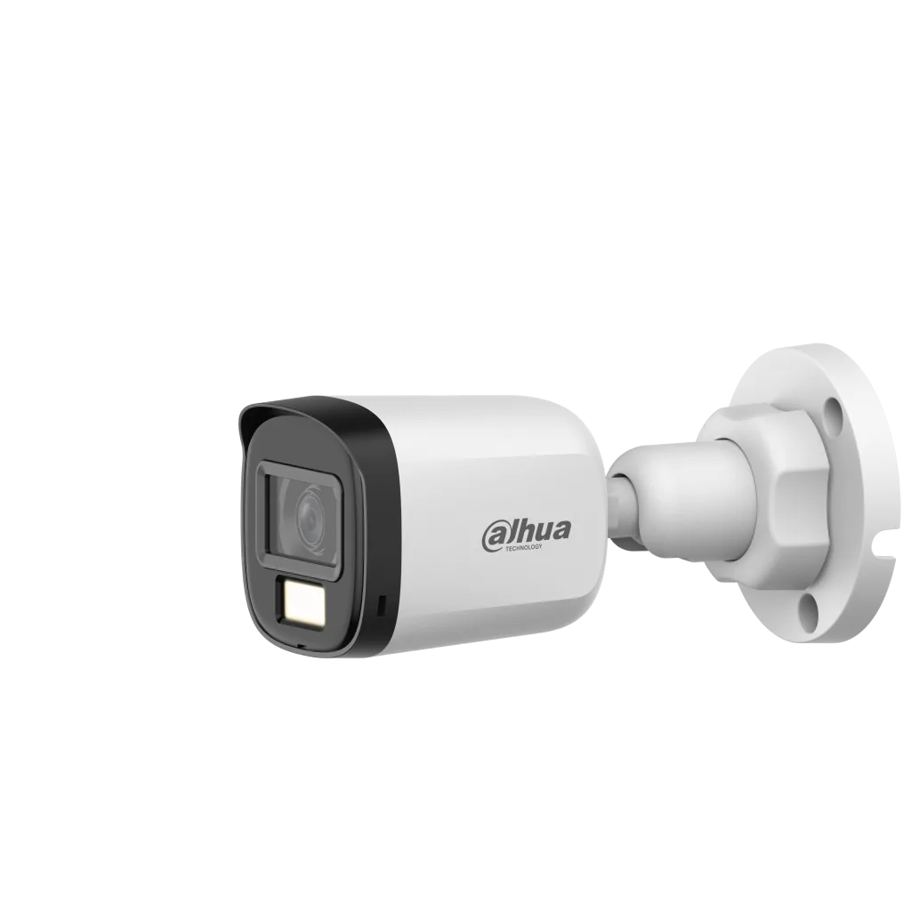 DAHUA HAC-B1A21P-U-IL-A-0360B, 2Mpix, 3.6mm Lens, 25 Mt Gece Görüşü, Smart Dual Light, Dahili Mikrofon, Bullet Kamera