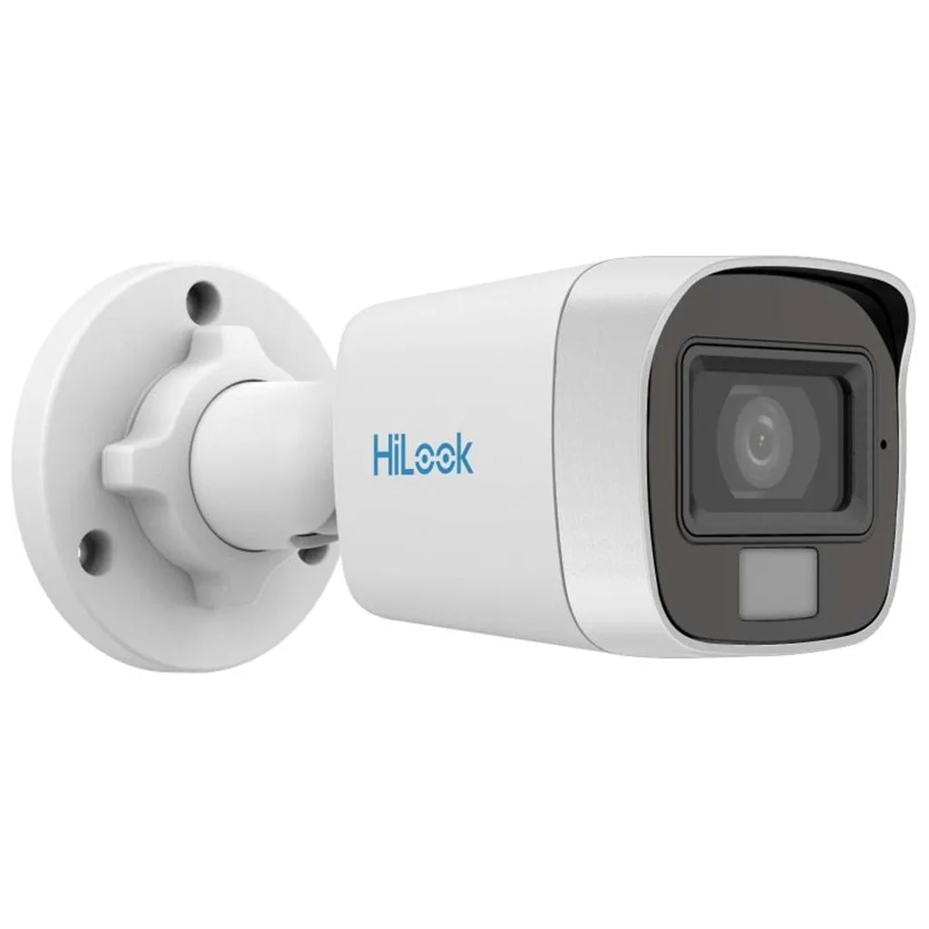 HILOOK THC-B129-LPS, 2Mpix, 2.8mm Lens, 20Mt Gece Görüşü, IP66, Color Vu, Dahili Mikrofon, Bullet Kamera