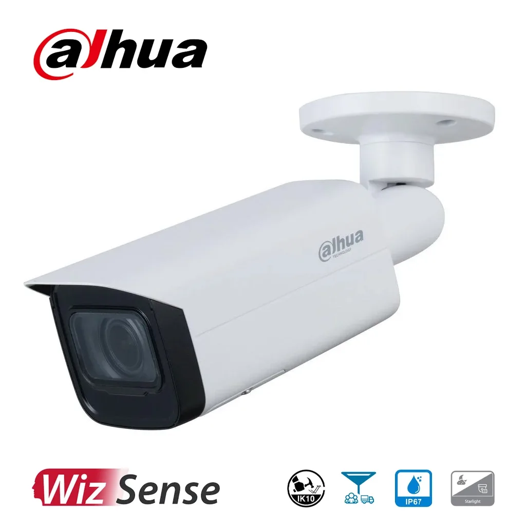 DAHUA IPC-HFW5442T-ASE, 4Mpix, 2,8mm Lens, H265+, Wizmind, 80Mt Gece Görüşü, IP67, IK10, PoE Metal Kasa Bullet IP Kamera