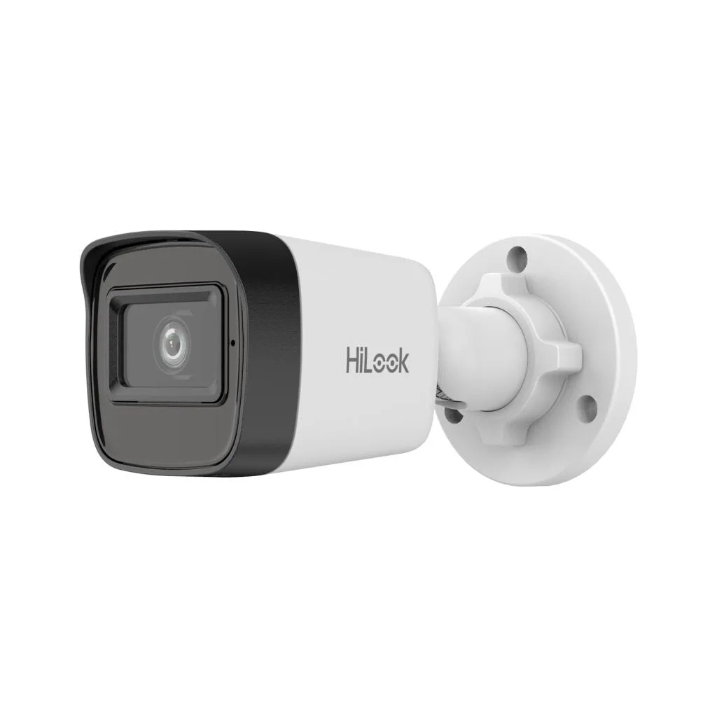 HILOOK IPC-B121HE-UC, 2Mpix, 2.8mm Lens, H265+, 20Mt Gece Görüşü, PoE, Dahili Mikrofon, Bullet, IP Kamera