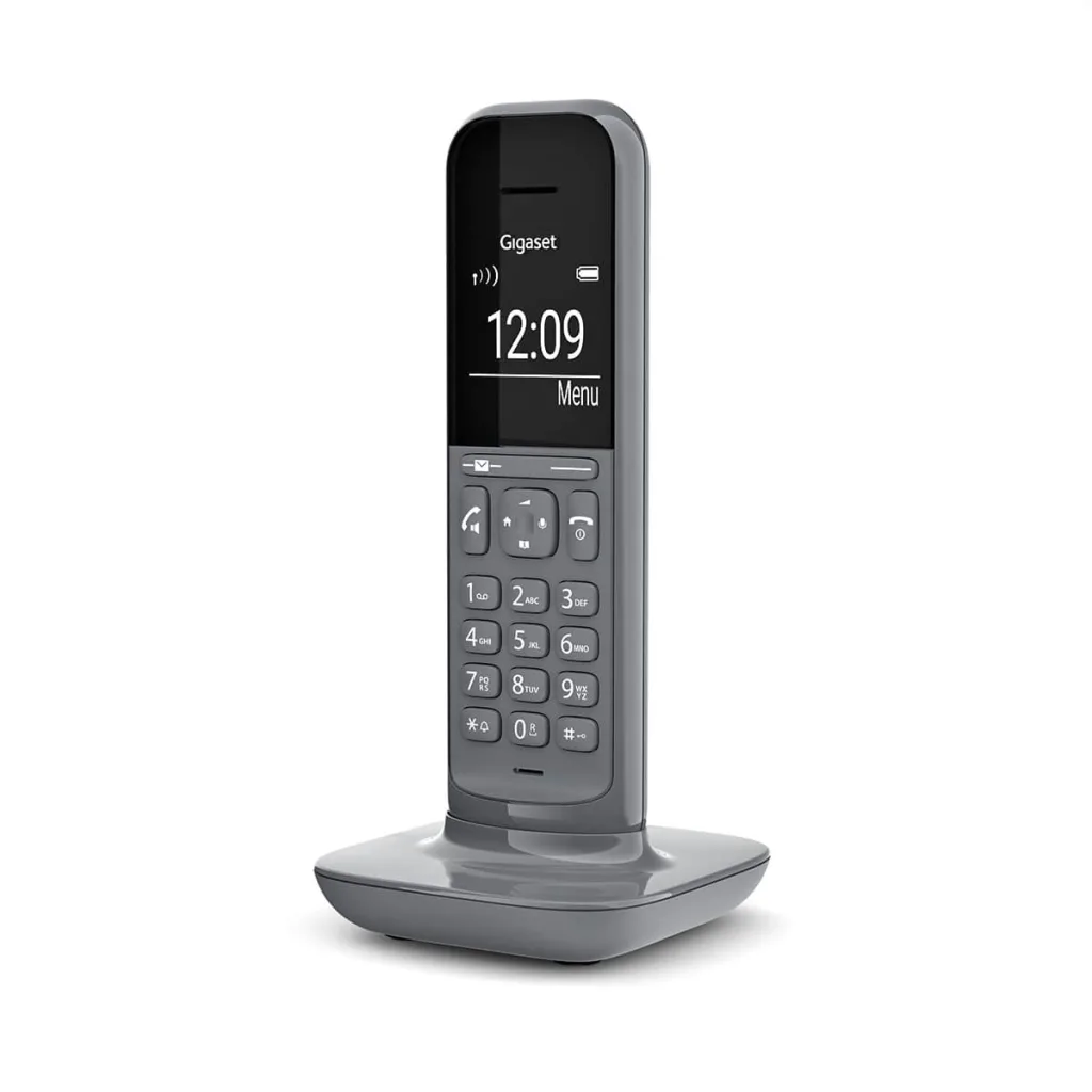 GIGASET CL390, Dect Telefon, Gri, 12 Saat Konuşma, 180 Saat Bekleme, 150 Kişilik Rehber