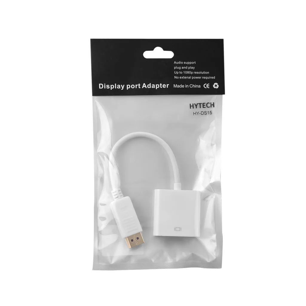 HYTECH HY-DS15, Display Port TO VGA 15cm Çevirici