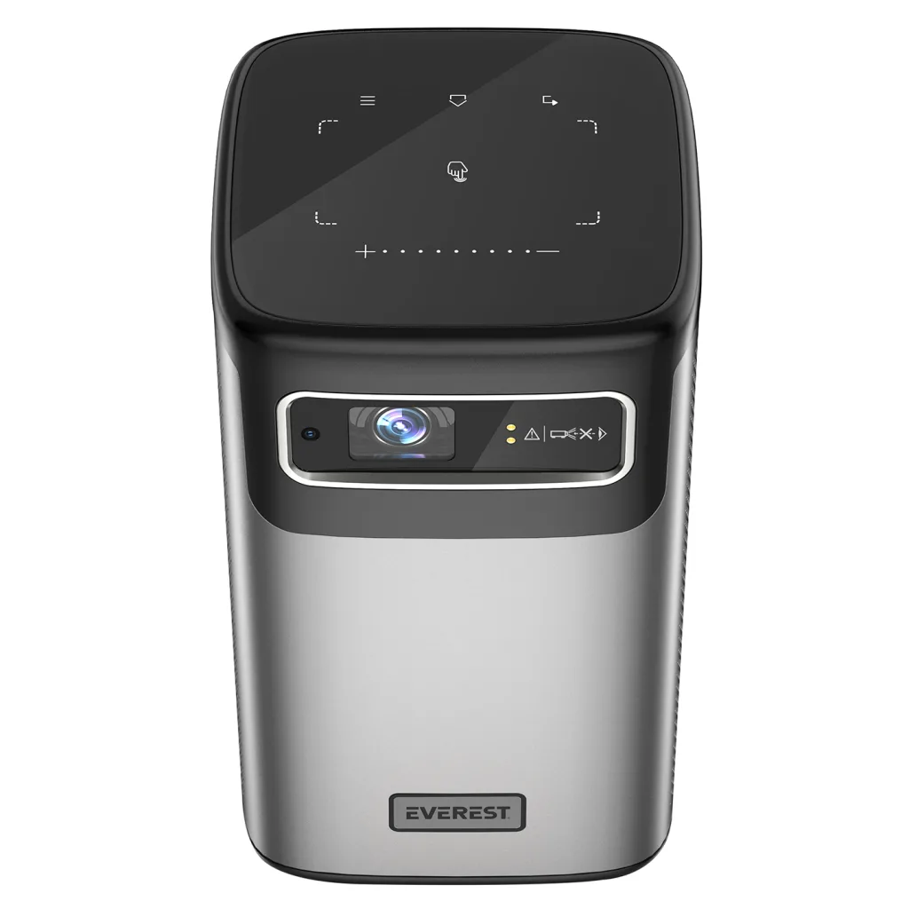 EVEREST PJ-DLP21, Gri, 5400 Lümen, 4K Destekli, 1xType-C, 1xHDMI, 1xUSB, WiFi, Bluetooth, 30.000 Saat Led Ömrü, 2x5W Spe