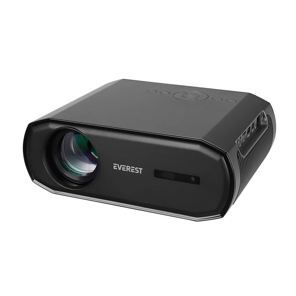 EVEREST PJ06, Siyah, 9800 Lümen, 1920X1080, 1xHDMI, 1xUSB, TF Soket, WiFi, 1xLAN, Bluetooth, 50.000 Saat Led Ömrü, 3W Sp
