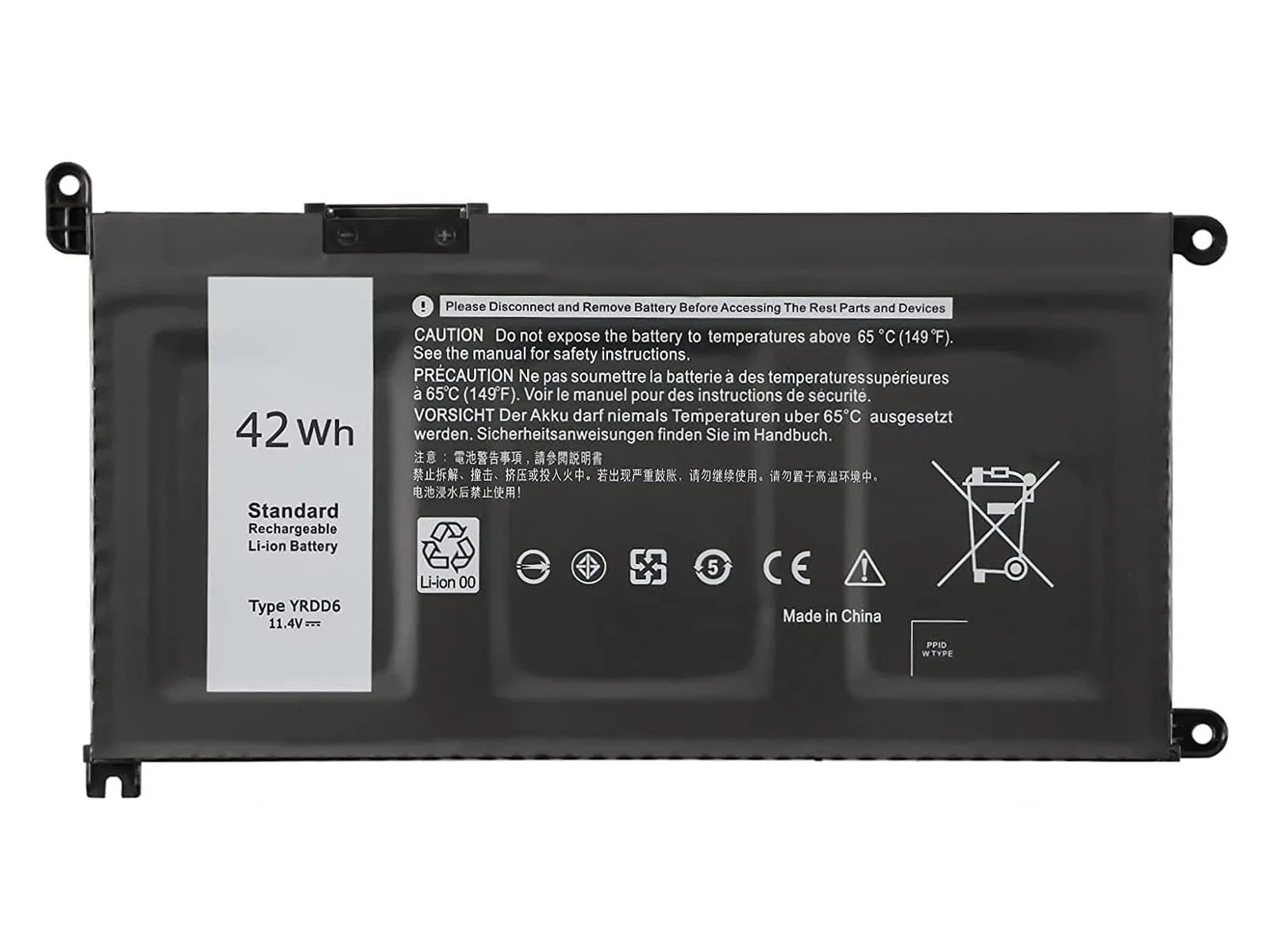 HYPERLIFE Dell Inspiron 5585, 5590, YRDD6 Notebook Bataryası