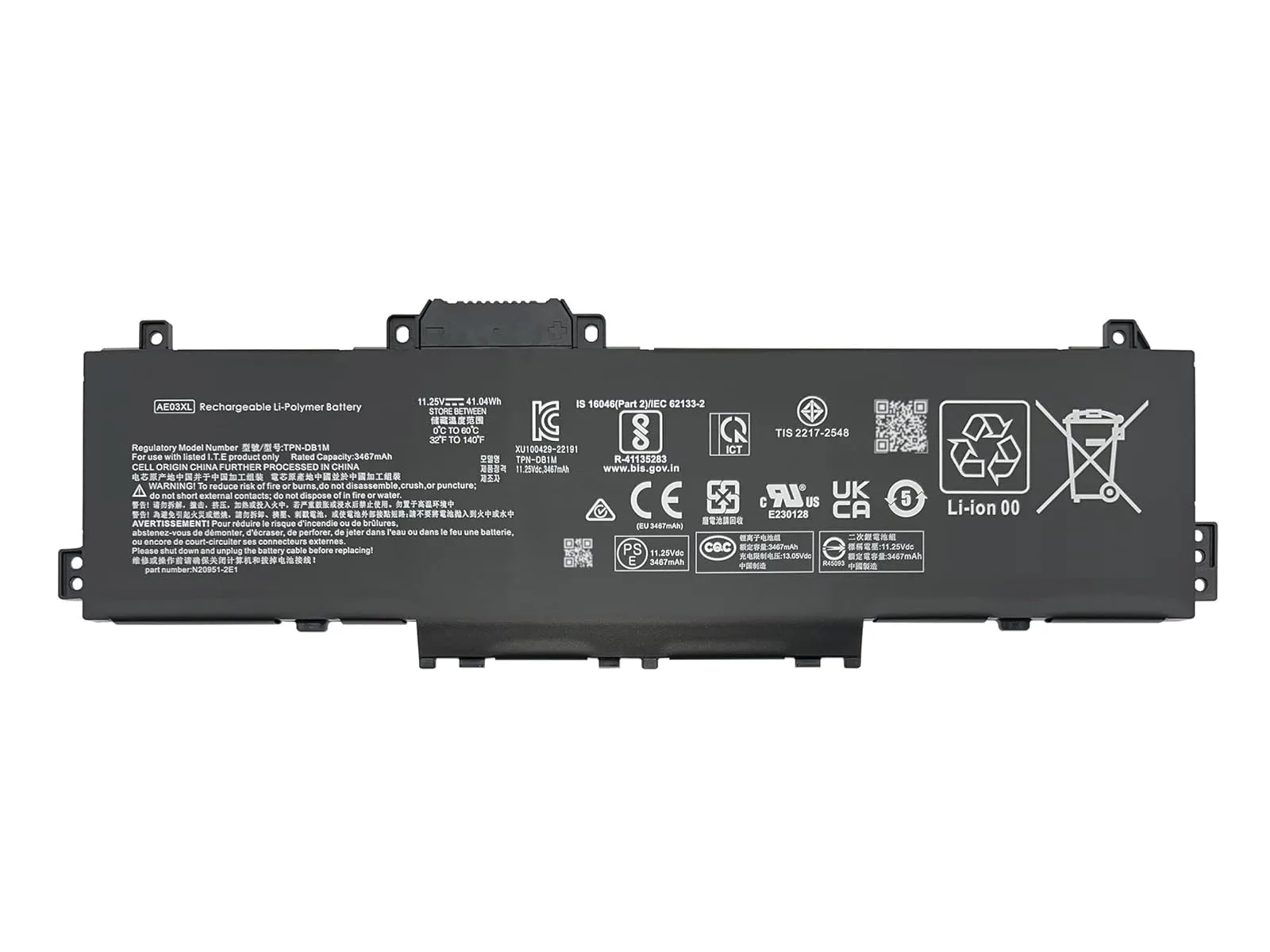 RETRO Hp 240 G10, 250 G10, AE03XL Notebook Bataryası