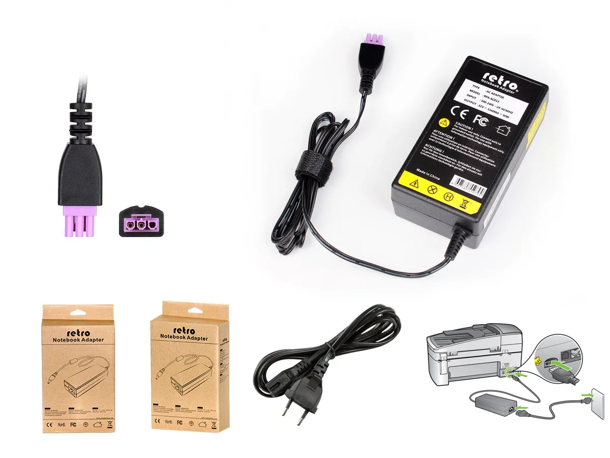 RETRO Hp +32V 1560mA 50W Printer (Yazıcı) Adaptörü