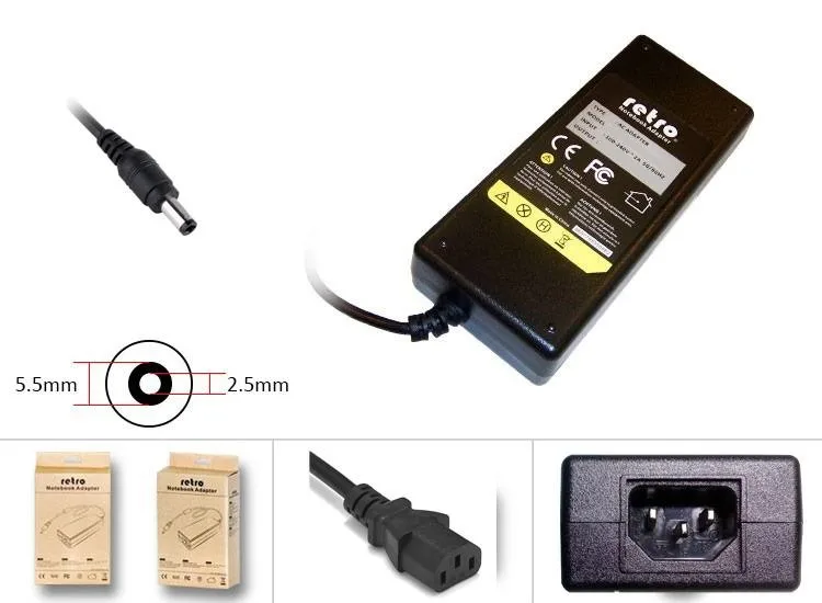 RETRO 24V 3A 72W 5.5x2.5mm Güç Adaptörü RPA-AC312