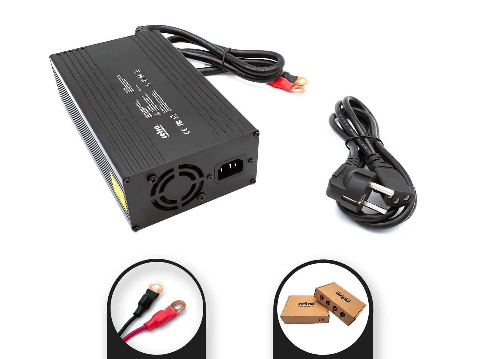 RETRO 14.6V 30A 438W LiFePO4 Batarya Şarj Adaptörü RPA-AC441