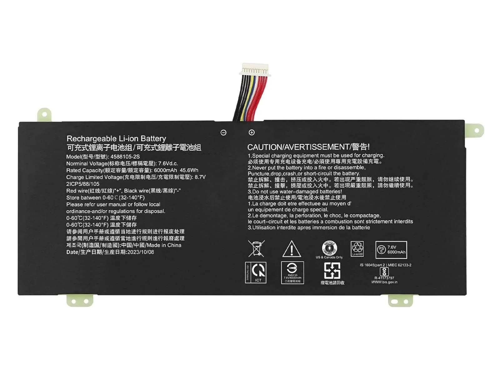 RETRO Toshiba Dynabook Satellite Pro C40-G, 4588105-2S Notebook Bataryası